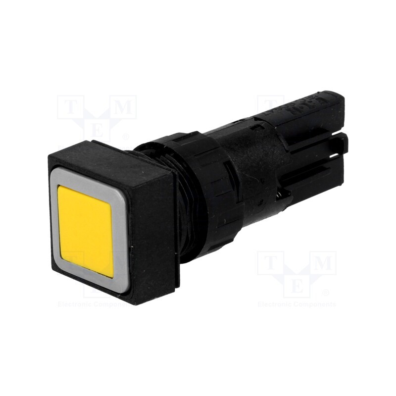 1 pcs x EATON ELECTRIC - Q18D-GE - Switch: push-button, 16mm, Stabl.pos: 1, yellow, Pos: 2, -25÷70°C