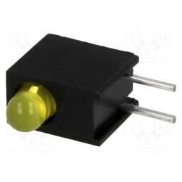 2 pcs x KINGBRIGHT ELECTRONIC - L-7104EW/1YD - LED, in housing, yellow, 3mm, No.of diodes: 1, 20mA, 40°, 2.1÷2.5V