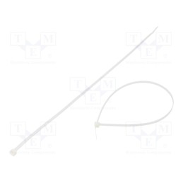 100 pcs x FIX&FASTEN - FIX-S-4.8X380/N - Cable tie, L: 380mm, W: 4.8mm, polyamide, 222N, natural, Ømax: 108mm