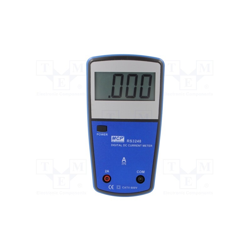 1 pcs x MCP - RS3248 - Ammeter, LCD, 3,5 digit, I DC: 1÷1999mA, 94x150x35mm, 0.5%