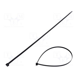 100 pcs x FIX&FASTEN - FIX-S-7.6X550/BK - Cable tie, L: 550mm, W: 7.6mm, polyamide, 533N, black, Ømax: 155mm