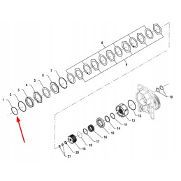 Pis07010069 PTO clutch basket o-ring 94 92 x 2 62