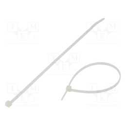 100 pcs x HELLERMANNTYTON - 111-03459 - Cable tie, L: 190mm, W: 3.5mm, polyamide, 135N, natural, Ømax: 50mm
