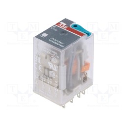 1 pcs x ABB - 1SVR405612R4000 - Relay: electromagnetic, 3PDT, Ucoil: 12VDC, Icontacts max: 10A