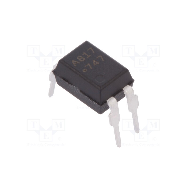 2 pcs x BROADCOM (AVAGO) - HCPL-817-000E - Optocoupler, THT, Ch: 1, OUT: transistor, Uinsul: 5kV, Uce: 70V, DIP4