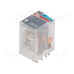 1 pcs x ABB - 1SVR405611R4100 - Relay: electromagnetic, DPDT, Ucoil: 12VDC, Icontacts max: 12A