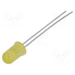 2 pcs x BROADCOM (AVAGO) - HLMP-4719 - LED, 5mm, yellow, 0.9÷2.1mcd, 50°, Front: convex, 1.8÷2.5V