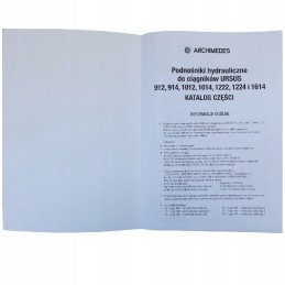 Parts catalog of hydraulic lifts 912 914