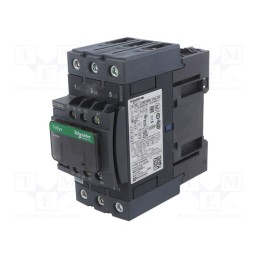 1 pcs x SCHNEIDER ELECTRIC - LC1D50ABD - Contactor: 3-pole, NO x3, Auxiliary contacts: NO + NC, 24VDC, 50A