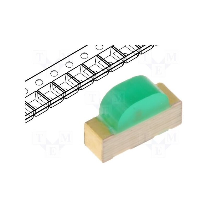 2 pcs x KINGBRIGHT ELECTRONIC - KPA-3010MGC - LED, SMD, 1104, green, 36÷80mcd, 3x2x1mm, 120°, 2.1÷2.5V, 20mA