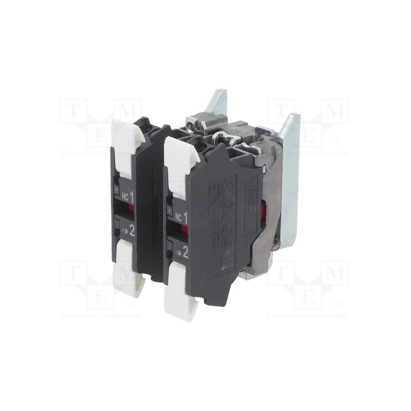 1 pcs x SCHNEIDER ELECTRIC - ZB4BZ1045 - Contact block, 22mm, Harmony XB4, -25÷70°C, front fixing
