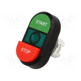 1 pcs x ABB - 1SFA611144R1102 - Switch: double, 22mm, Stabl.pos: 1, green-red, MLB-1, IP66, Pos: 2