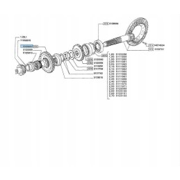 Gear wheel new holland ford fiat case jx 5125007