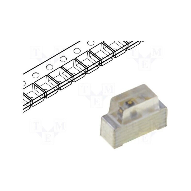 2 pcs x KINGBRIGHT ELECTRONIC - KPA-1606QBC-D - LED, SMD, 0602, blue, 36÷90mcd, 1.6x1.2x0.6mm, 110°, 3.3÷4V, 20mA
