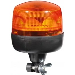 Round LED flash lamp 12 24v, screw-on, 8 le