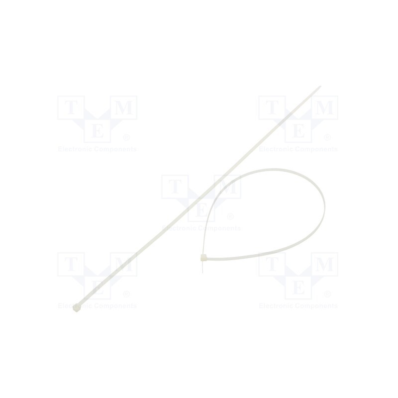 100 pcs x FIX&FASTEN - FIX-S-4.8X500/N - Cable tie, L: 500mm, W: 4.8mm, polyamide, 222N, natural, Ømax: 150mm