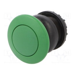 1 pcs x EATON ELECTRIC - M22S-DRP-G - Switch: push-button, 22mm, Stabl.pos: 2, green, none, IP67, mushroom