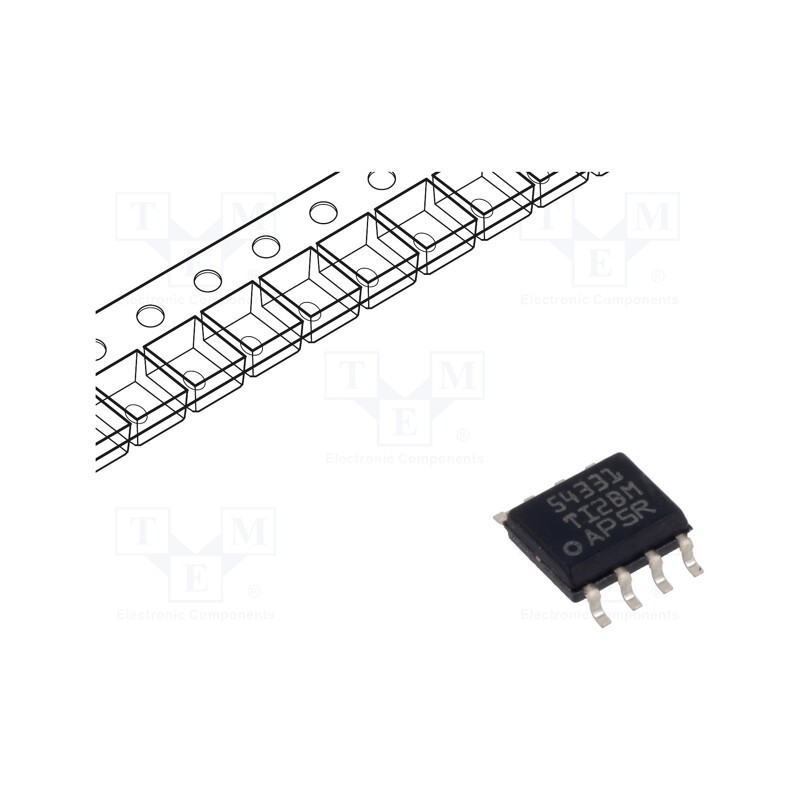 1 pcs x TEXAS INSTRUMENTS - TPS54331DR - IC: PMIC, DC/DC converter, Uin: 3.5÷28VDC, Uout: 0.8÷25VDC, 3A, SO8