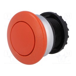 1 pcs x EATON ELECTRIC - M22-DRP-R - Switch: push-button, 22mm, Stabl.pos: 2, red, none, IP67, mushroom