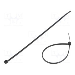 100 pcs x FIX&FASTEN - FIX-S-2.5X160/BK - Cable tie, L: 160mm, W: 2.5mm, polyamide, 80N, black, Ømax: 41mm