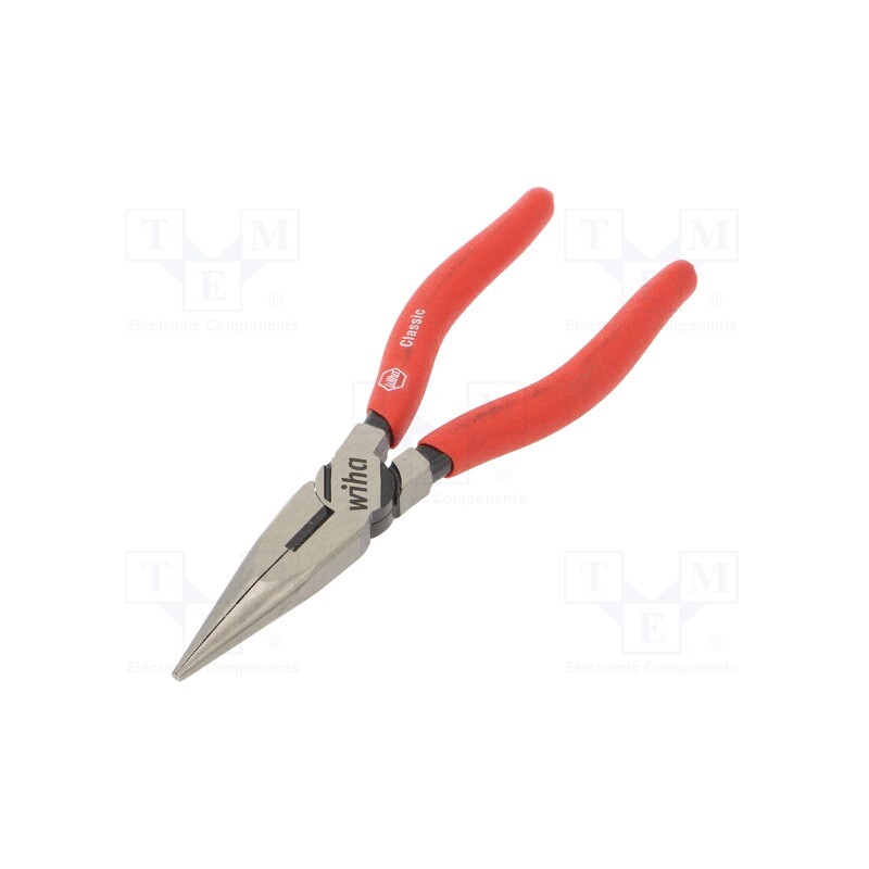 1 pcs x WIHA - 26718 - Pliers, for gripping and cutting,half-rounded nose,universal