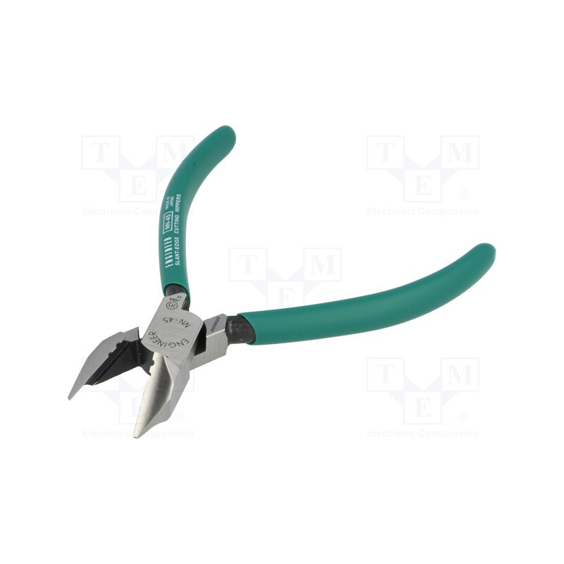 1 pcs x ENGINEER - NN-45 - Pliers, side,cutting,for wire stripping, 125mm, without chamfer