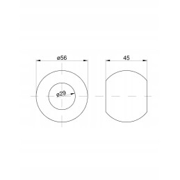Ball of the lift arm, category 2, 56x28
