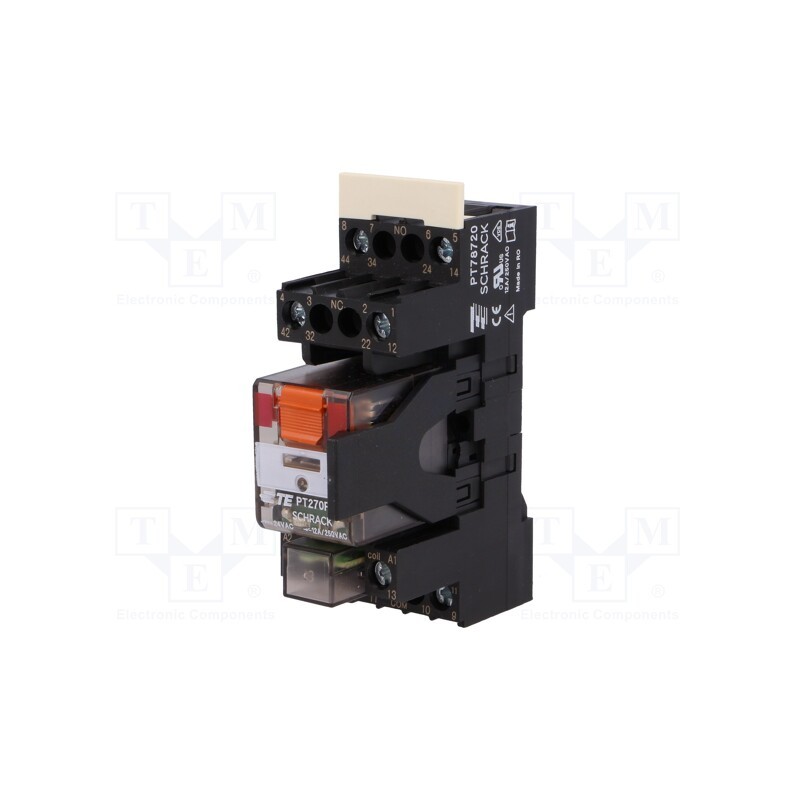 1 set x TE Connectivity - 5-1415074-1 - Relay: interface, DPDT, Ucoil: 24VAC, 12A, 12A/250VAC, 12A/30VDC