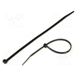 100 pcs x KSS WIRING - CV-200W - Cable tie, L: 203mm, W: 4.6mm, polyamide, 215.5N, black, Ømax: 55mm