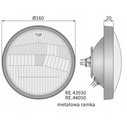 Right headlight optical element R2 Ursus Wesem