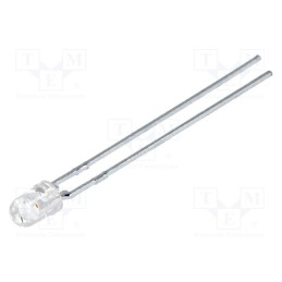 2 pcs x BROADCOM (AVAGO) - HLMP-1340 - LED, 3mm, red, 35.2÷55mcd, 45°, Front: convex, 1.5÷2.6V