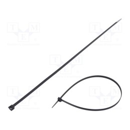 100 pcs x FIX&FASTEN - FIX-S-7.6X500/BK - Cable tie, L: 500mm, W: 7.6mm, polyamide, 533N, black, Ømax: 150mm