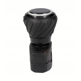 Solid rotating handlebar knob