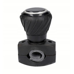 Solid rotating handlebar knob