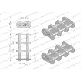 Chain lock z10b 3 r3 5 8 warynski 5 pcs