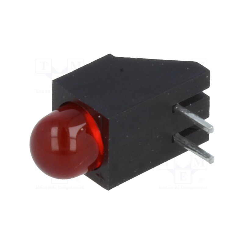 2 pcs x KINGBRIGHT ELECTRONIC - L-1503CB/1ID - LED, in housing, red, 5mm, No.of diodes: 1, 20mA, Lens: red,diffused