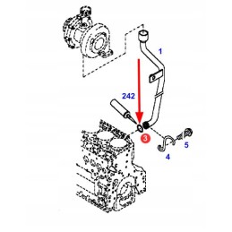 F119200090180 oil pipe o-ring