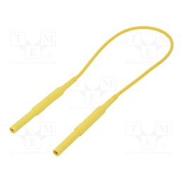 1 pcs x SCHu00dcTZINGER - HSPL 8568 / AWG16 / 50 / GE - Test lead, 6kVDC, 6kVAC, 16A, banana plug 4mm,both sides, yellow