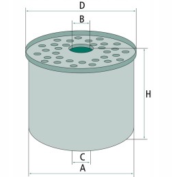 Fuel filter 19mm 17mm 87mm 84mm granite