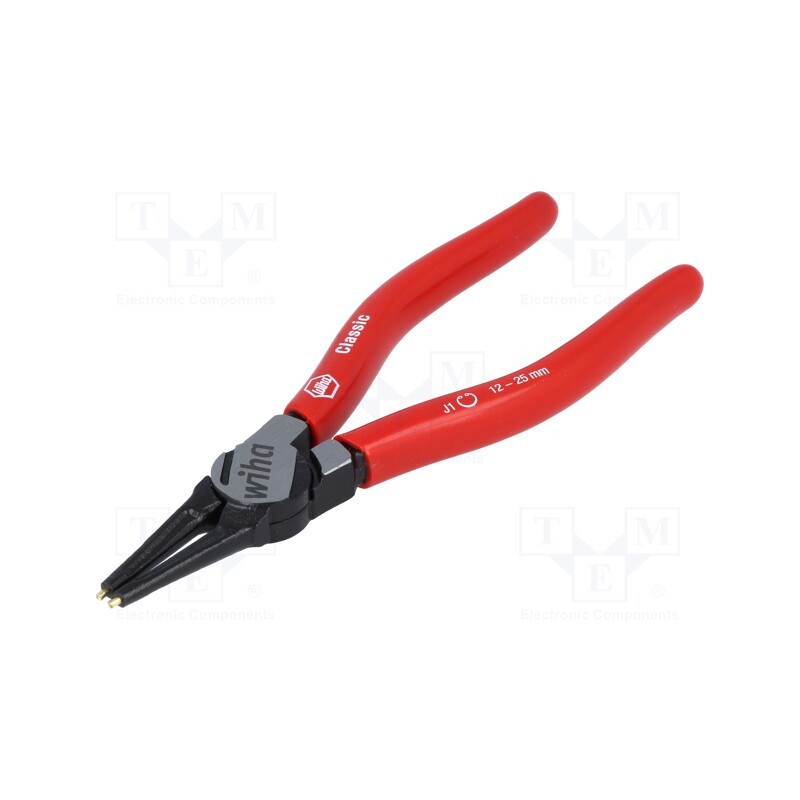 1 pcs x WIHA - 34689 - Pliers, for circlip, internal, 12÷25mm, Pliers len: 140mm, steel