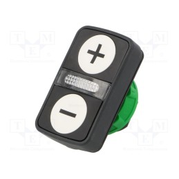 1 pcs x SCHNEIDER ELECTRIC - ZB5AW7A1715 - Switch: double, 22mm, Stabl.pos: 1, white/white, IP66, flat, Pos: 2