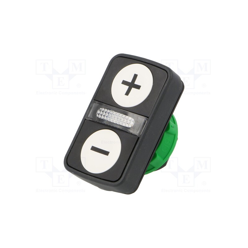 1 pcs x SCHNEIDER ELECTRIC - ZB5AW7A1715 - Switch: double, 22mm, Stabl.pos: 1, white/white, IP66, flat, Pos: 2