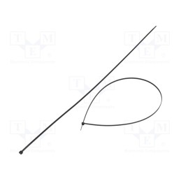 100 pcs x FIX&FASTEN - FIX-S-4.8X750/BK - Cable tie, L: 750mm, W: 4.8mm, polyamide, 222N, black, Ømax: 227mm
