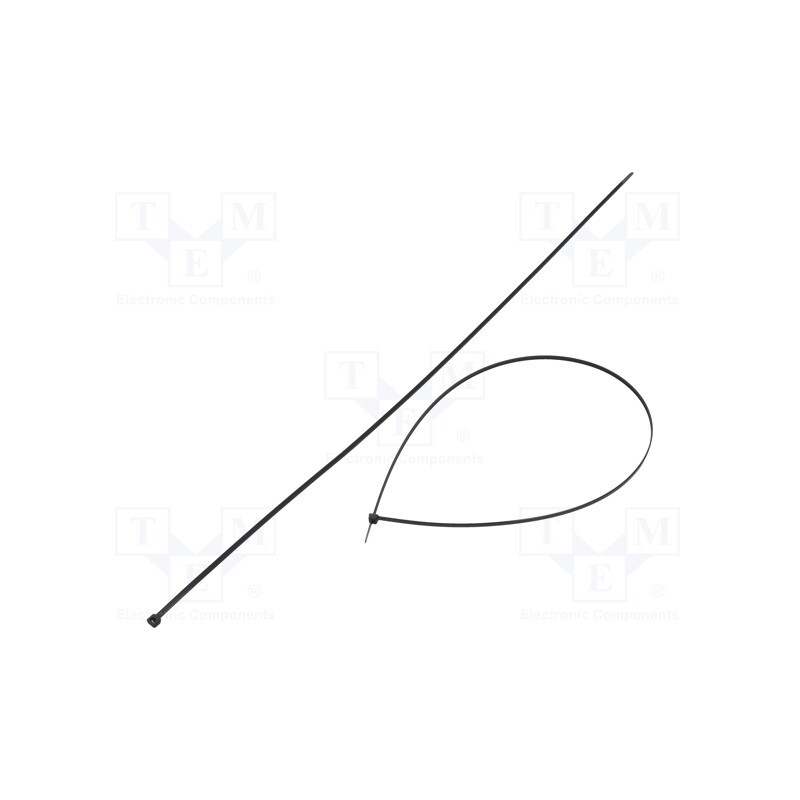 100 pcs x FIX&FASTEN - FIX-S-4.8X750/BK - Cable tie, L: 750mm, W: 4.8mm, polyamide, 222N, black, Ømax: 227mm