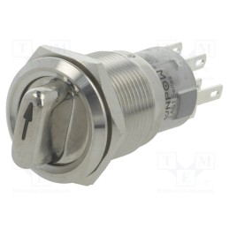 1 pcs x ONPOW - LAS1-AGQ-22X/31/R/12V/S - Switch: rotary, Pos: 3, DP4T, 0.5A/220VAC, 1A/24VDC, -20÷55°C, 50mΩ