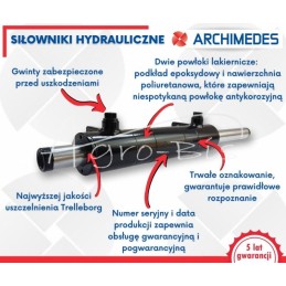 Hydraulic cylinder to support the 180 mounting