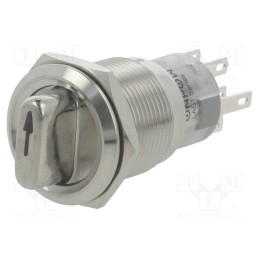 1 pcs x ONPOW - LAS1-AGQ-22X/31/G/24V/S - Switch: rotary, Pos: 3, DP4T, 0.5A/220VAC, 1A/24VDC, -20÷55°C, 50mΩ
