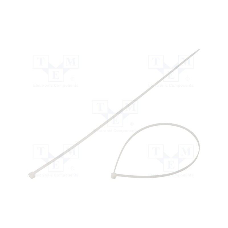 100 pcs x BM GROUP - BMB4348 - Cable tie, L: 430mm, W: 4.8mm, polyamide, 220N, natural, UL94V-2