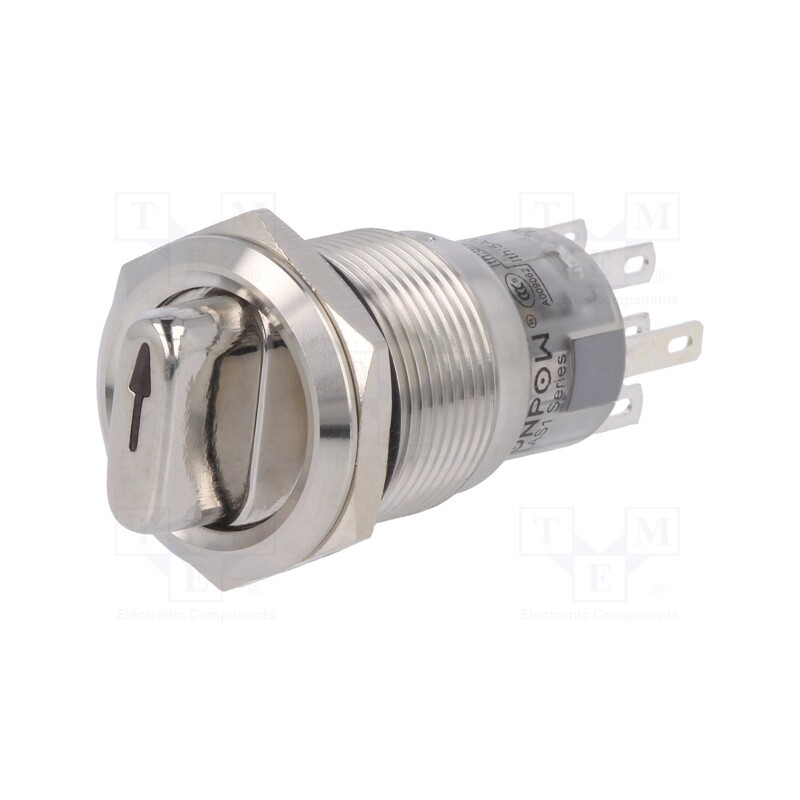 1 pcs x ONPOW - LAS1-AGQ-22X/31/G/12V/S - Switch: rotary, Pos: 3, DP4T, 0.5A/220VAC, 1A/24VDC, -20÷55°C, 50mΩ
