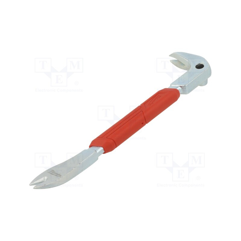 1 pcs x Milwaukee - 4932478249 - Clamp, 228mm, Application: for nails, Features: flat tip, crowbar